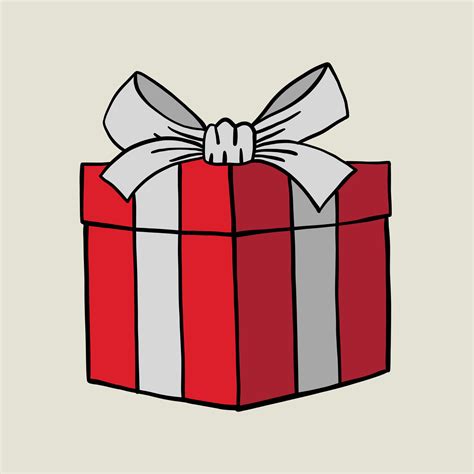 gift box picture drawing